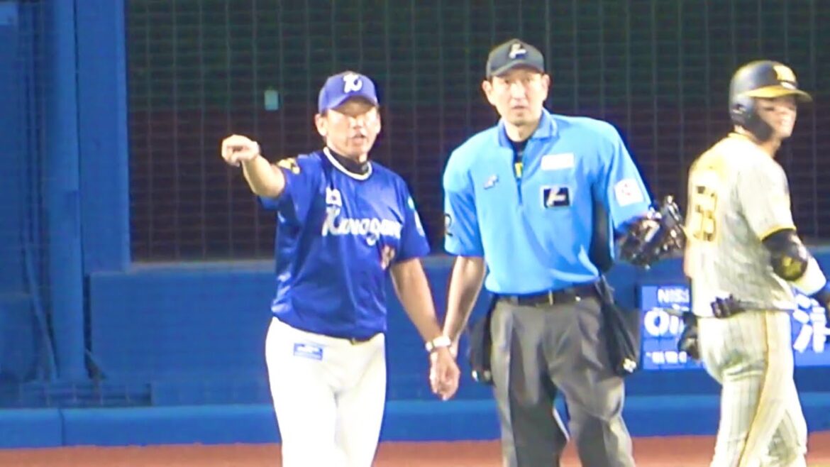 現地混乱するから説明してくれ！ 三浦監督、必死の猛抗議に判定覆る！ 横浜DeNAベイスターズ 2024/8/2