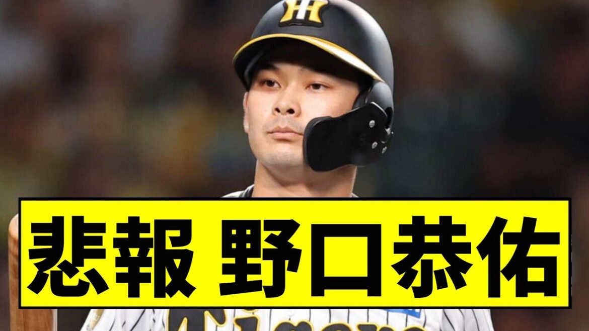 【阪神】野口恭佑がヤバいことになっていた...【2chスレ】
