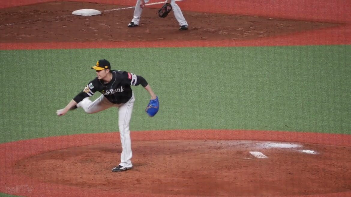 福岡ソフトバンクホークス 松本裕樹 投球フォーム（スローモーション）