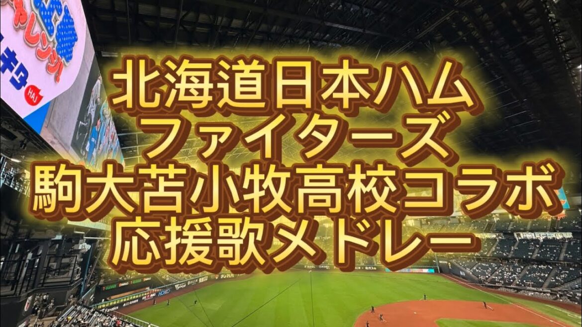 北海道日本ハムファイターズ　駒大苫小牧　コラボ　応援歌メドレー