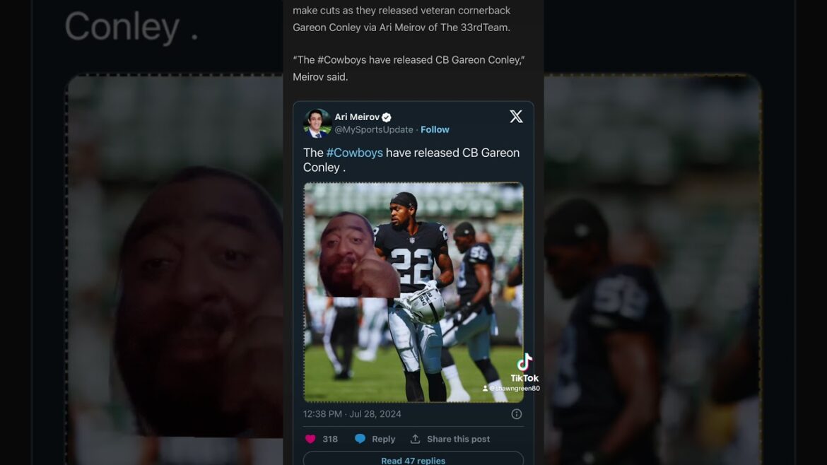 Dallas Cowboys has released a defensive player to free agency ￼