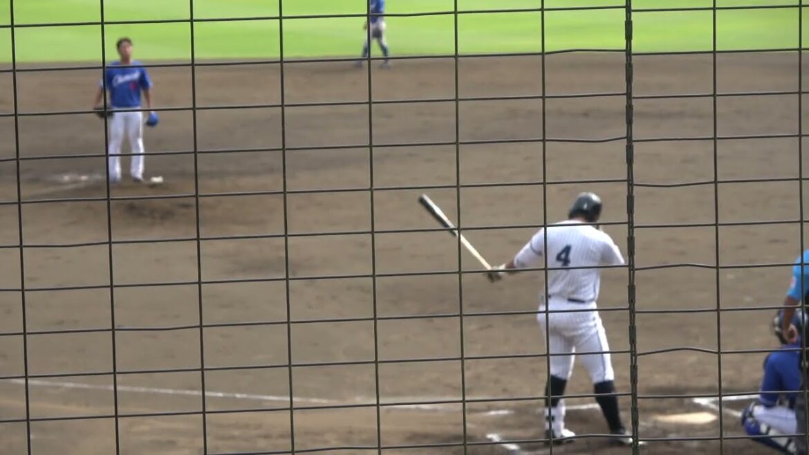 くふうハヤテベンチャーズ 西川僚祐選手 代打 第1打席 サードライナー VS 中日ドラゴンズ 砂田毅樹投手 2024/8/2 愛鷹球場