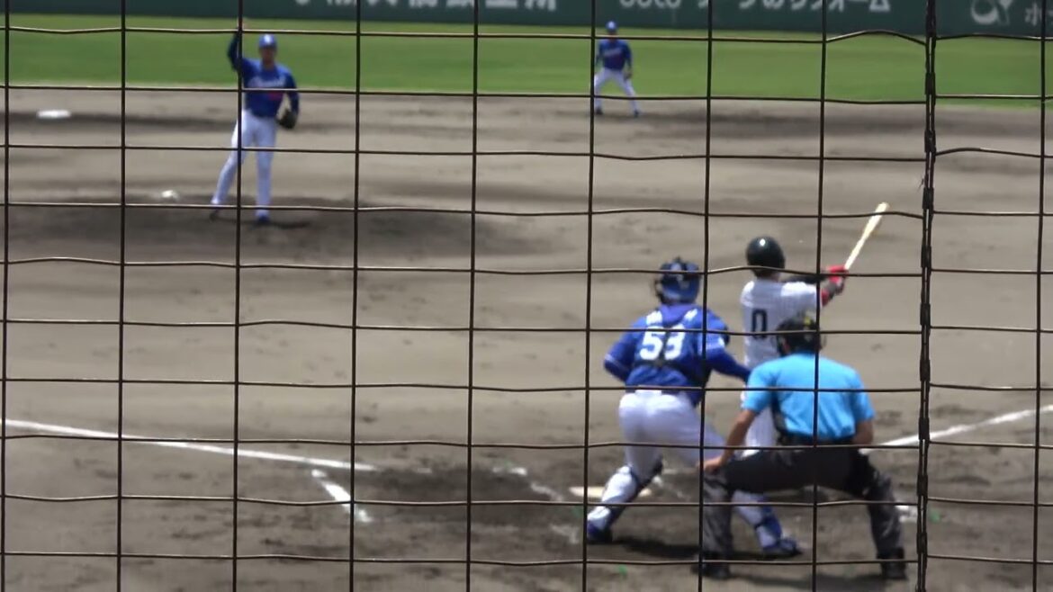 くふうハヤテベンチャーズ 深谷力選手 第1打席 センターフライ VS 中日ドラゴンズ 松木平優太投手 2024/6/29 浜松球場