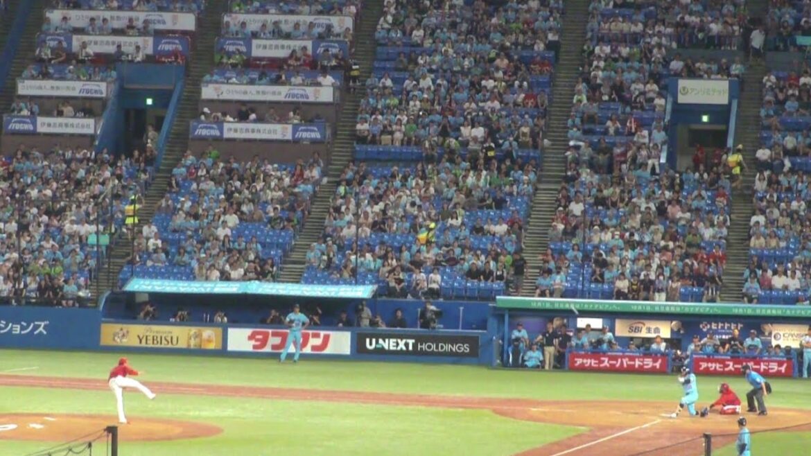 ヤクルト 赤羽由紘 2ランホームラン 第2号　ヤクルト vs 広島　2024年7月28日(日) 神宮球場