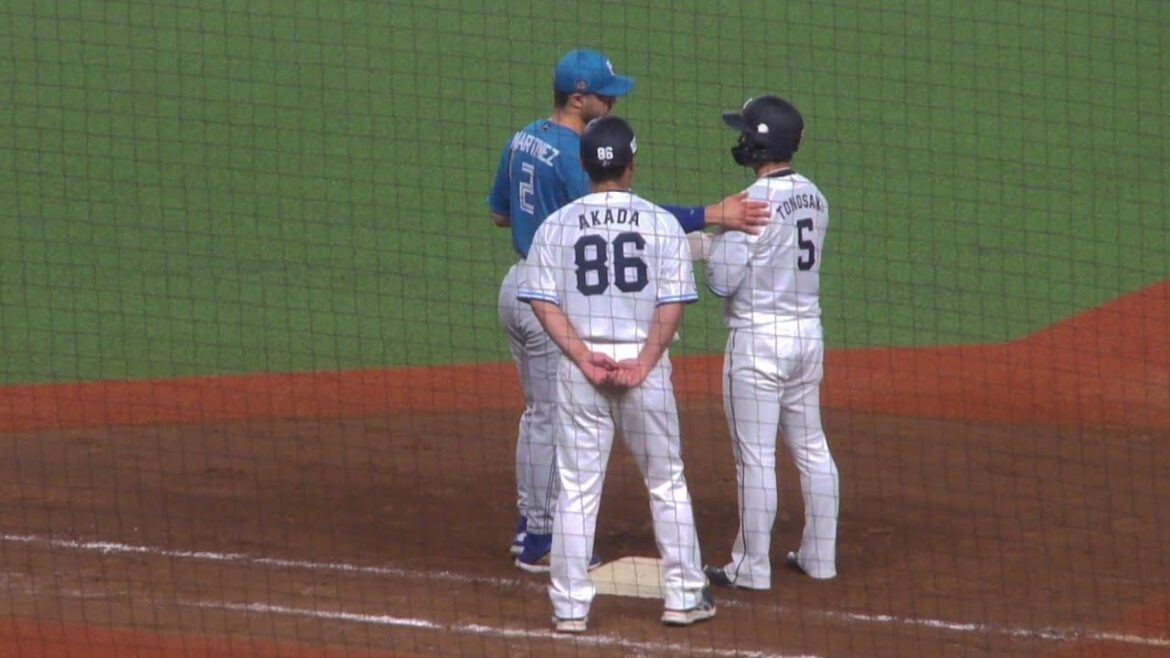 西武 外崎修汰 デッドボール　西武 vs 日本ハム　2024年7月10日(水) ベルーナドーム