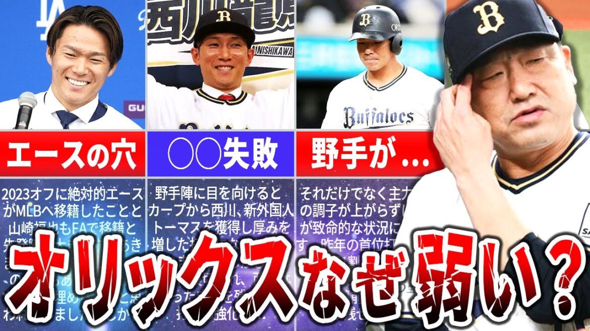 パ・リーグ4連覇は絶望的？！オリックスが弱くなった理由を徹底解説