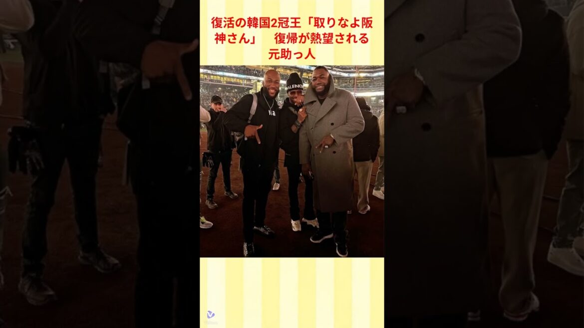 復活の韓国2冠王「取りなよ阪神さん」