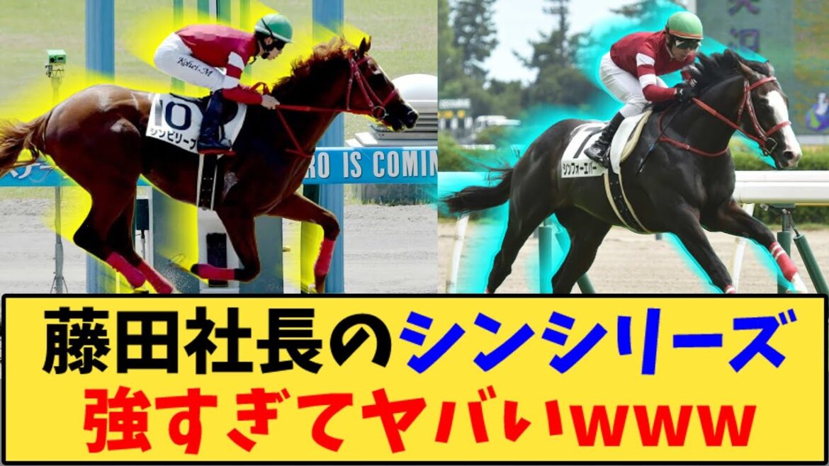 【競馬】「藤田社長のシンシリーズ 強すぎてヤバいwww」に対する反応【反応集】
