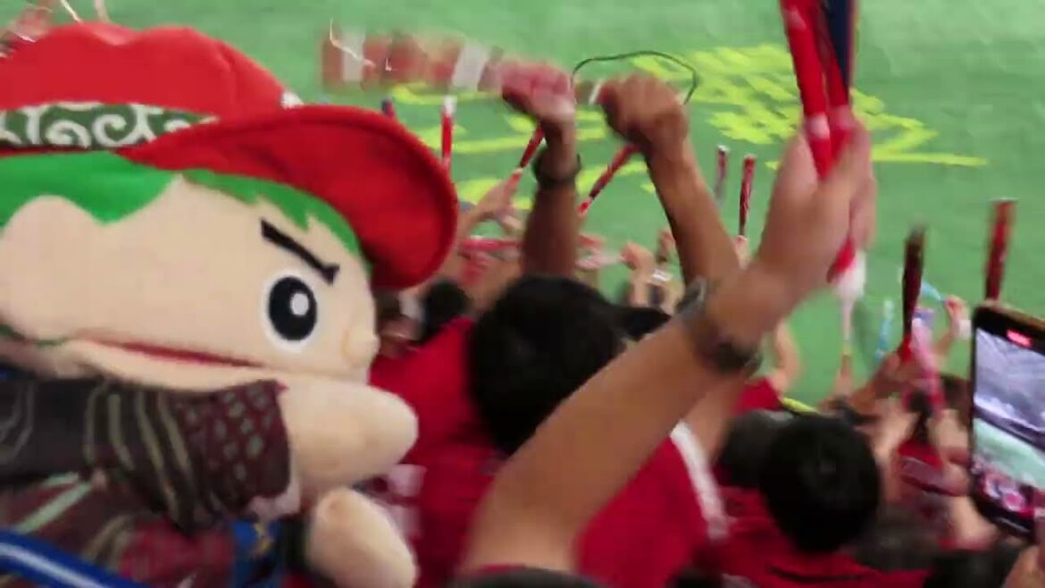 カープ坂倉のホームランで宮島さん歌って盛り上がっていたら、末包のホームランがすっ飛んでさらに倍倍に宮島さんが盛り上がった