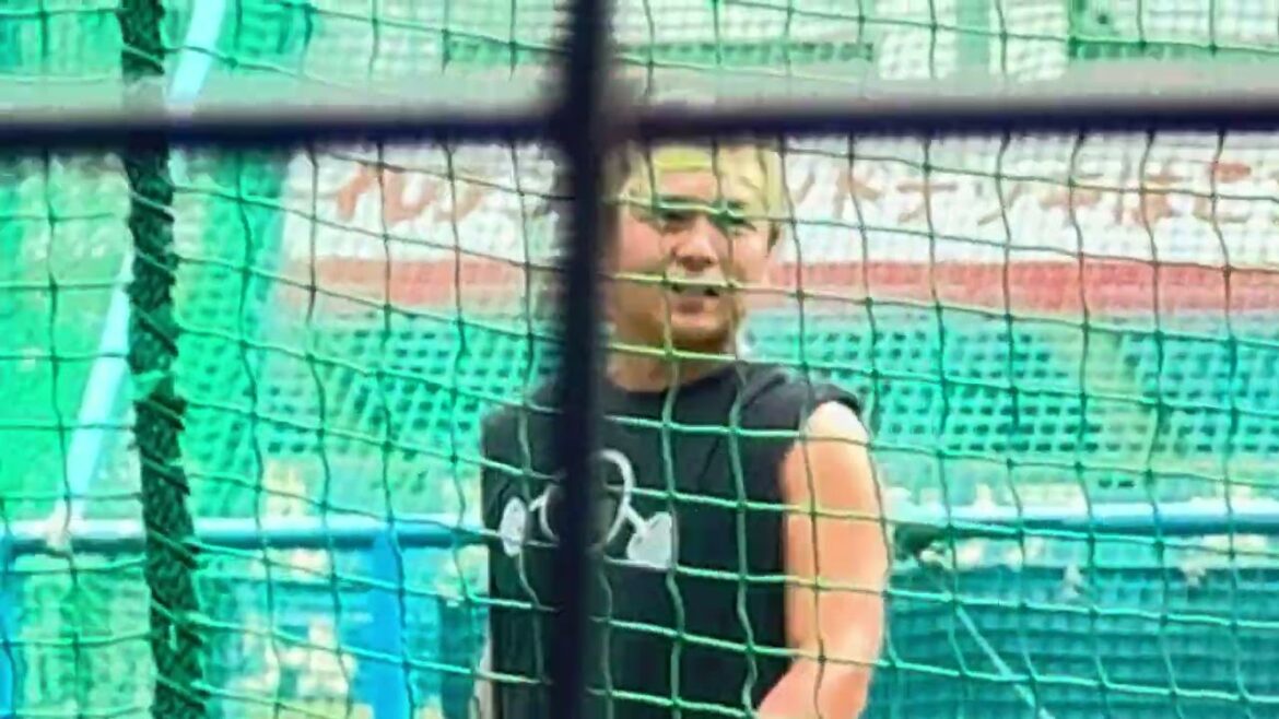 【リポビタンシート練習見学会】トスバッティング 田村龍弘 大下誠一郎  BLACK SUMMER WEEK 2024/8/6 ロッテ vs ソフトバンク #chibalotte