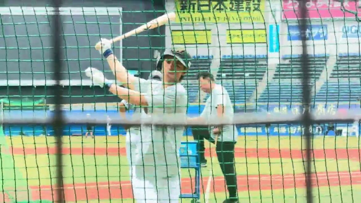 【リポビタンシート練習見学会】和田康士朗 トスバッティング  BLACK SUMMER WEEK 2024/8/6 ロッテ vs ソフトバンク #chibalotte