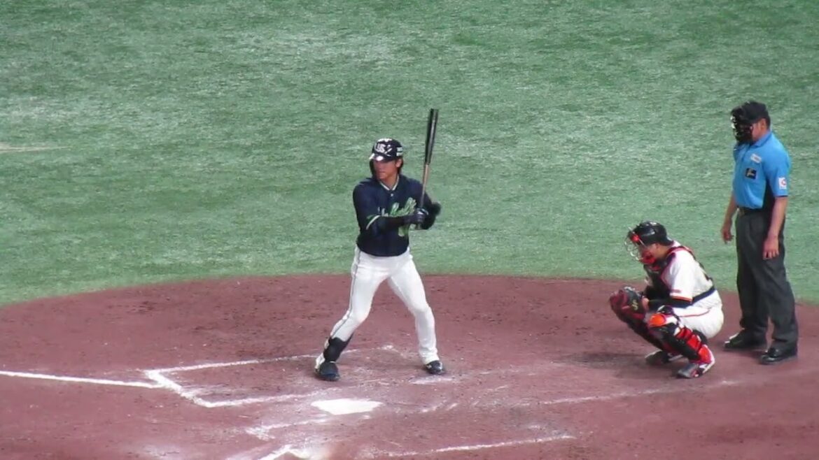 武岡龍世のバッティングフォーム【2024年8月3日ヤクルトスワローズ】
