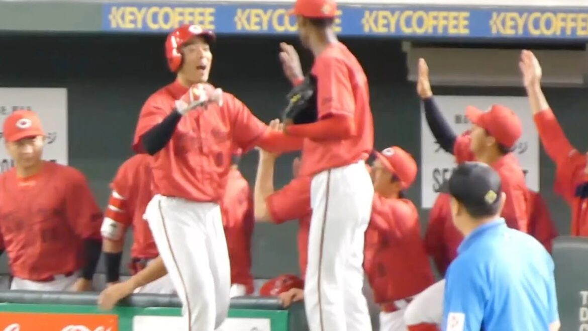 2アウト満塁、野間峻祥が死球受けての倍返し！粘って価値あるライトへの2点タイムリーヒット！５回カープ攻撃ハイライト！2024年8月6日