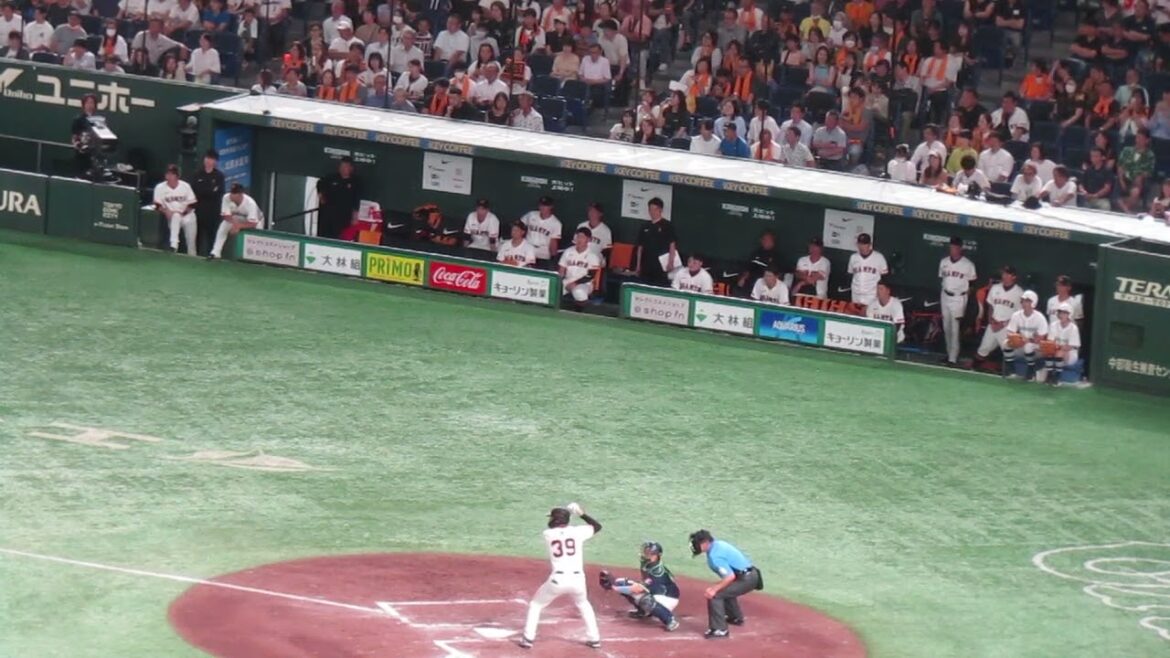 【巨人ベンチ】四回 岡本和真とモンテスの打席の時（ 読売ジャイアンツ対 ヤクルトスワローズ 2024年8月2日）