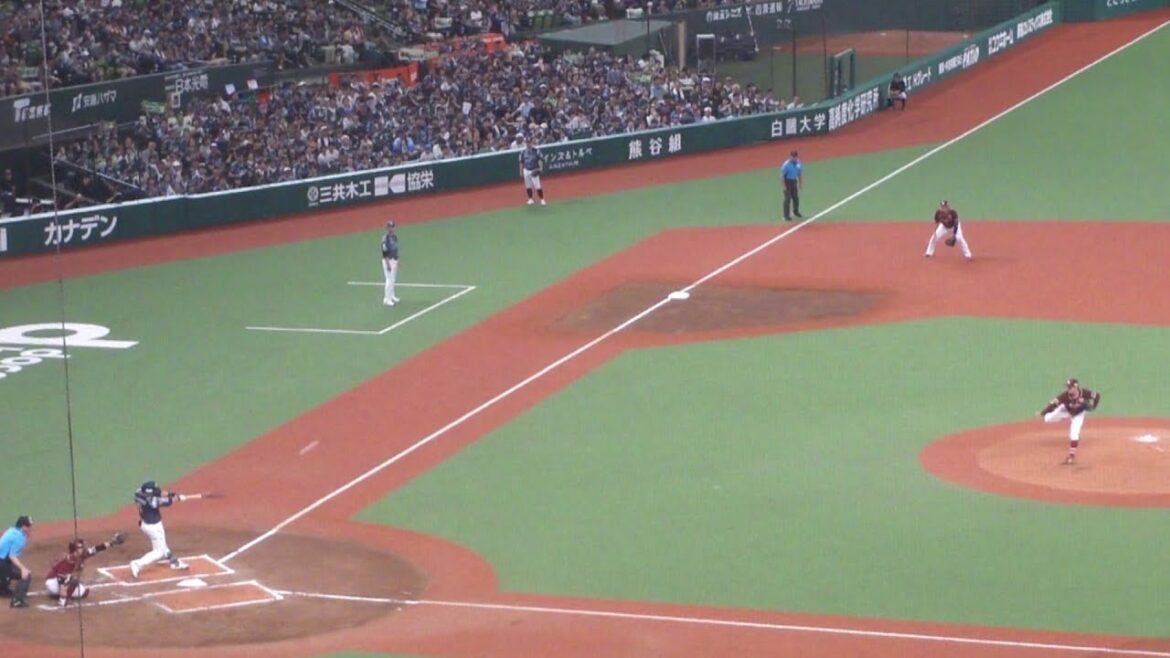 西武 外崎修汰 タイムリーツーベースヒット　西武 vs 楽天　2024年8月4日(日) ベルーナドーム