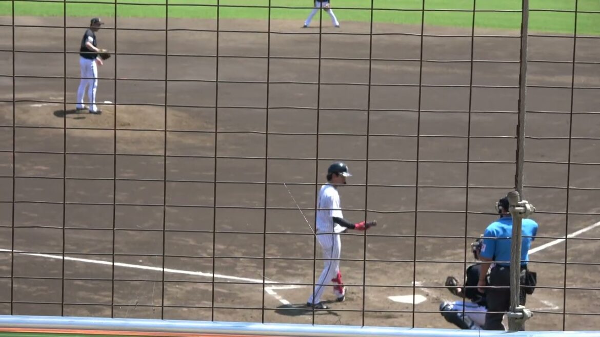 くふうハヤテベンチャーズ 増田将馬選手 第2打席 ショートゴロ VS オリックスバファローズ 佐藤一磨投手 2024/7/4 ちゅーるスタジアム