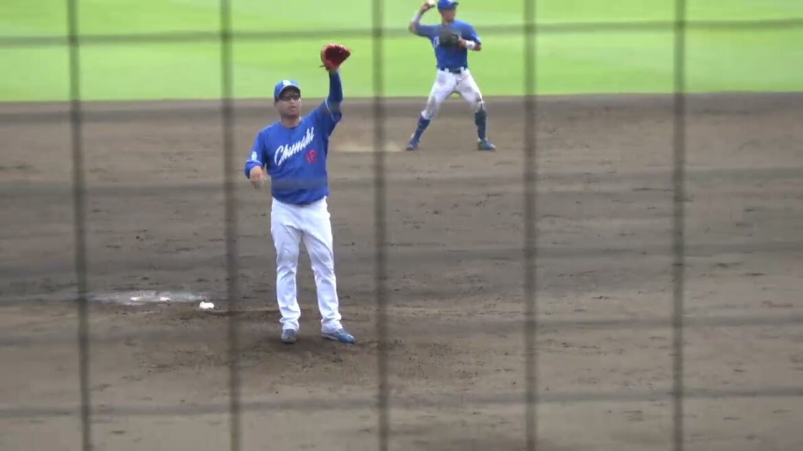 中日ドラゴンズ 田島慎二投手 投球練習 2024/8/2 愛鷹球場