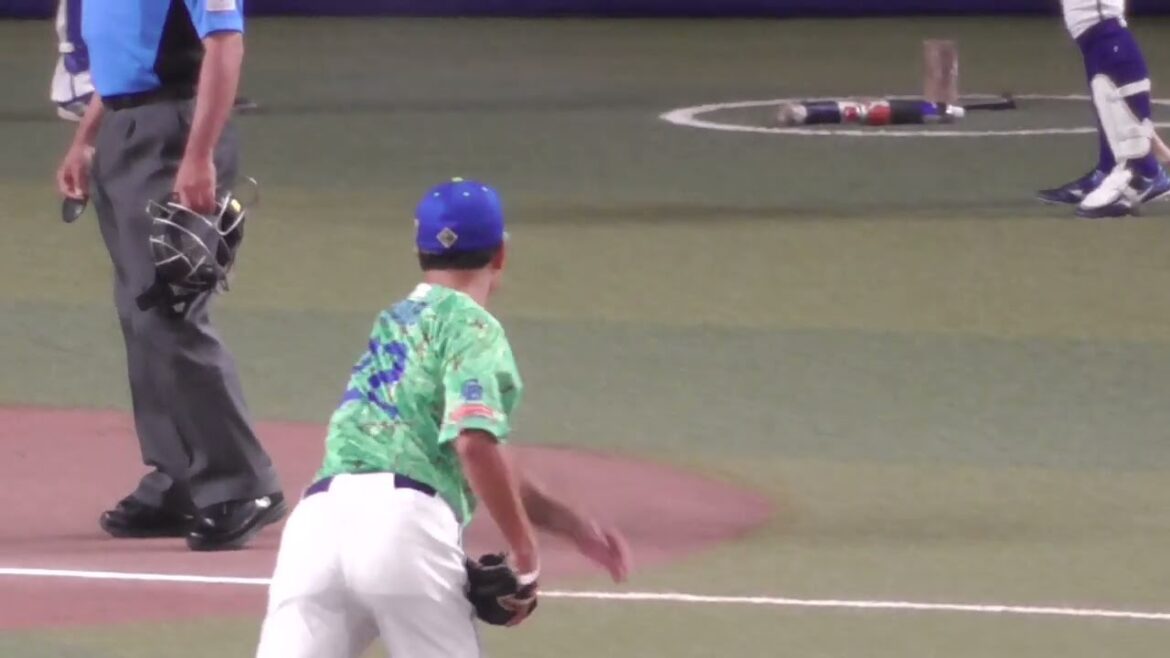 試合前に気合を入れる大野雄大！