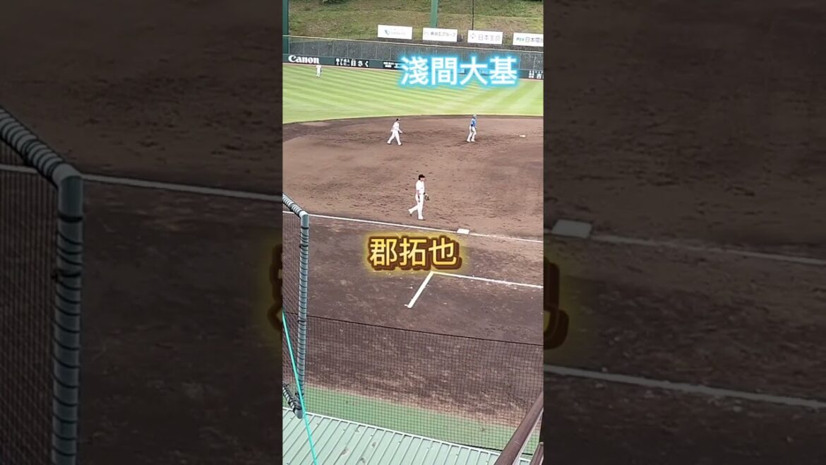 【2024/6/9】元同僚の淺間大基と郡拓也が近づいての会話 #shorts #プロ野球 #巨人 #日本ハム #giants #fighters