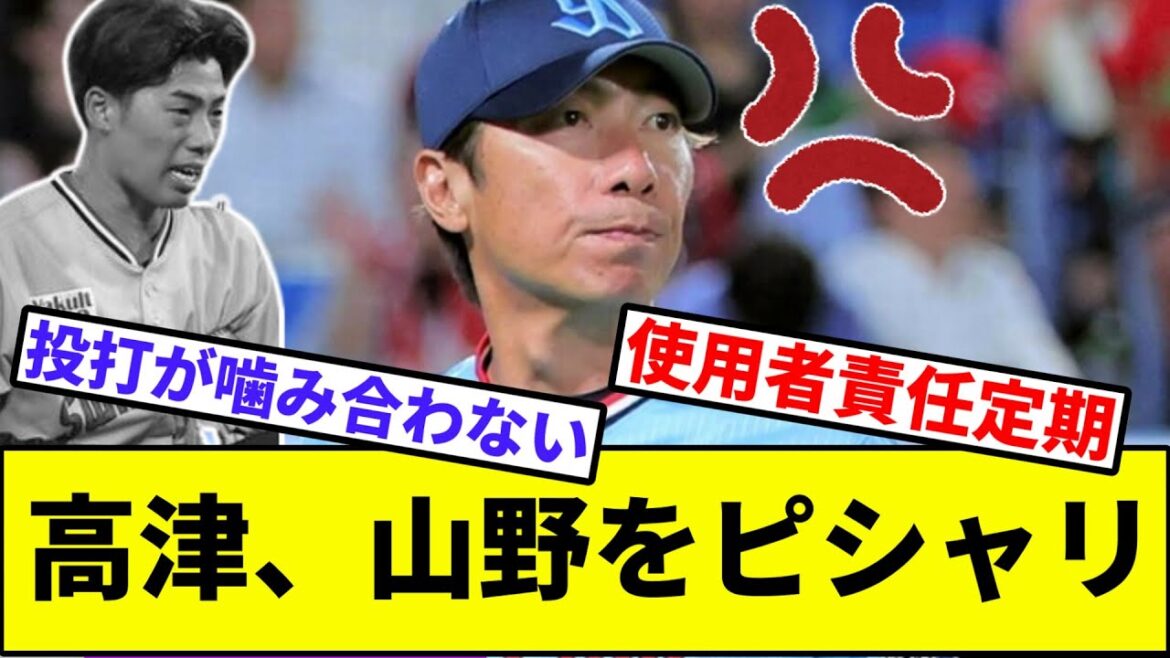 【結局2回の9失点だけ...】高津、2回一挙9失点山野にお怒り表明...【なんJ反応】【プロ野球反応集】【2chスレ】【1分動画】【5chスレ】【ヤクルトスワローズ】【カープ】【セリーグ】【村上】