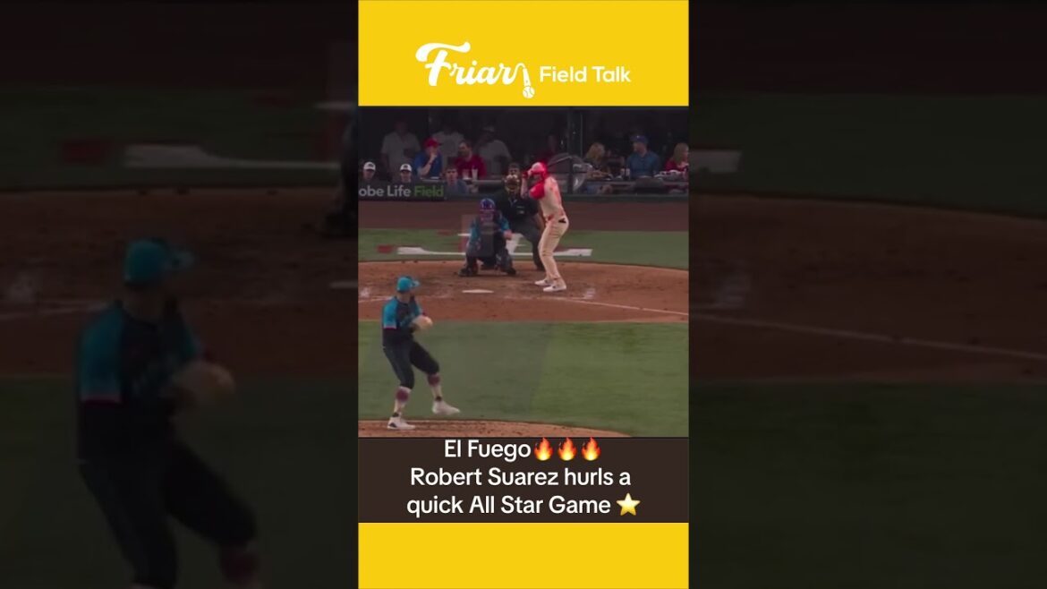 El Fuego Robert Suarez with straight GAS in the All Star Game⭐️🔥🔥 #padres #baseballteam