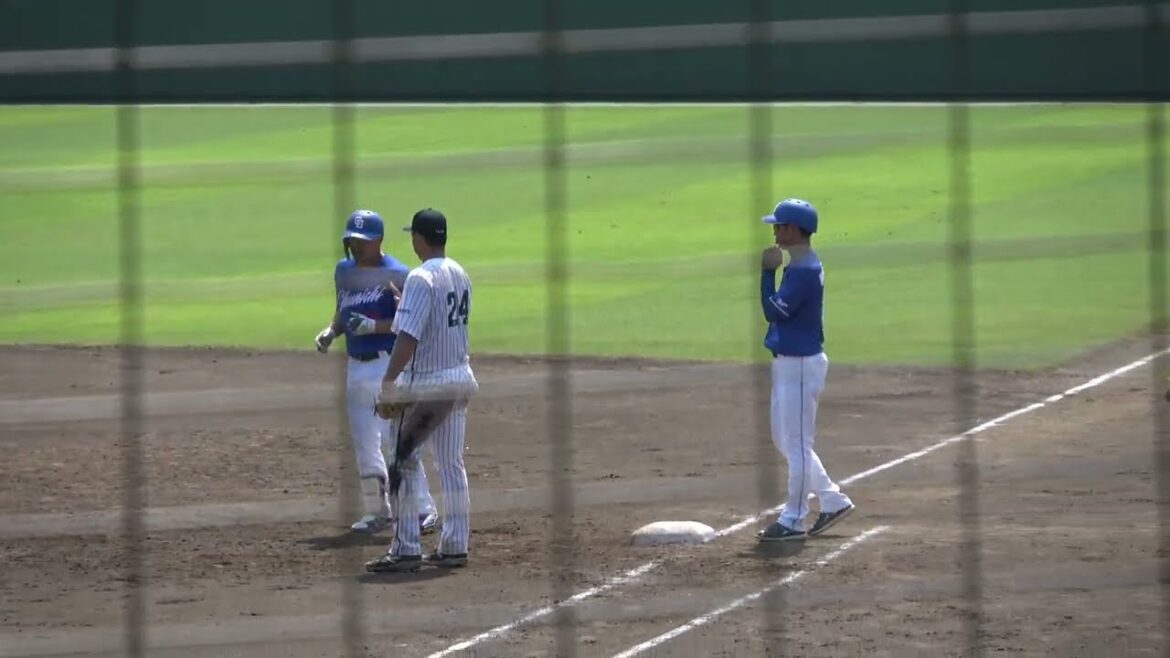 【あわやホームランの大ファールも】中日ドラゴンズ 川越誠司選手 センター前ヒット 第2打席 VS くふうハヤテベンチャーズ 木下幹也投手 2024/8/2 愛鷹球場