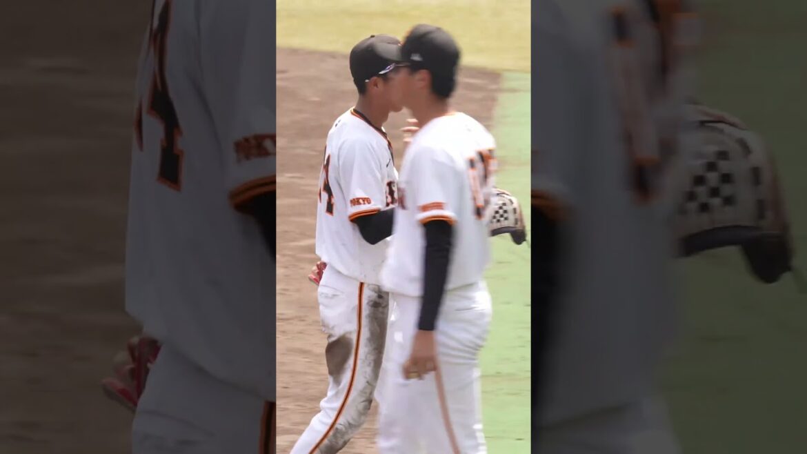 【巨人】守備上手【村山源】選手のゲッツーがうま過ぎる! #shorts #baseball #sports #ジャイアンツ #巨人 #プロ野球 【巨人】守備上手【村山源】選手のゲッツーがうま過ぎる! #shorts #baseball #sports #ジャイアンツ #巨人 #プロ野球