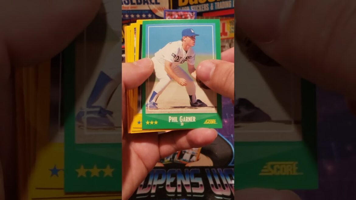 1988 Score Baseball Cards Pack Opening #junkwax #vintagebaseball