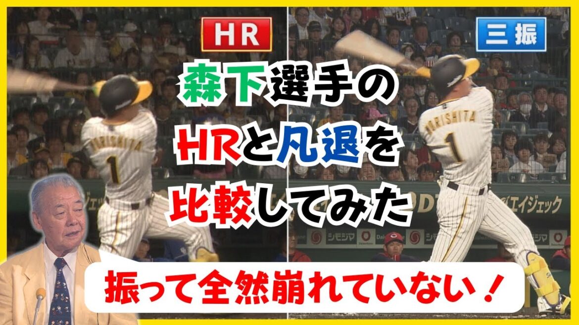 【森下選手の好調の秘訣を探る！】福本氏「振ってもぶれていない」濱中氏「頭の位置が変わらない」なるほど！！ #熱血タイガース党 #サンテレビボックス席