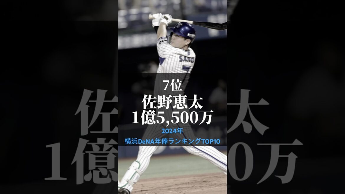 【横浜DeNAベイスターズ】2024年　年俸ランキング #shorts