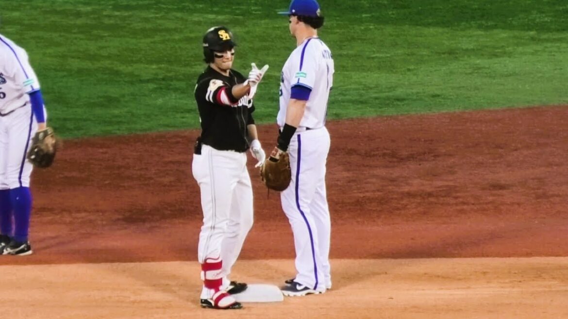 栗原陵矢、DeNA森唯斗からタイムリー二塁打！とレフスタ～2024.6.7(横浜スタジアム)