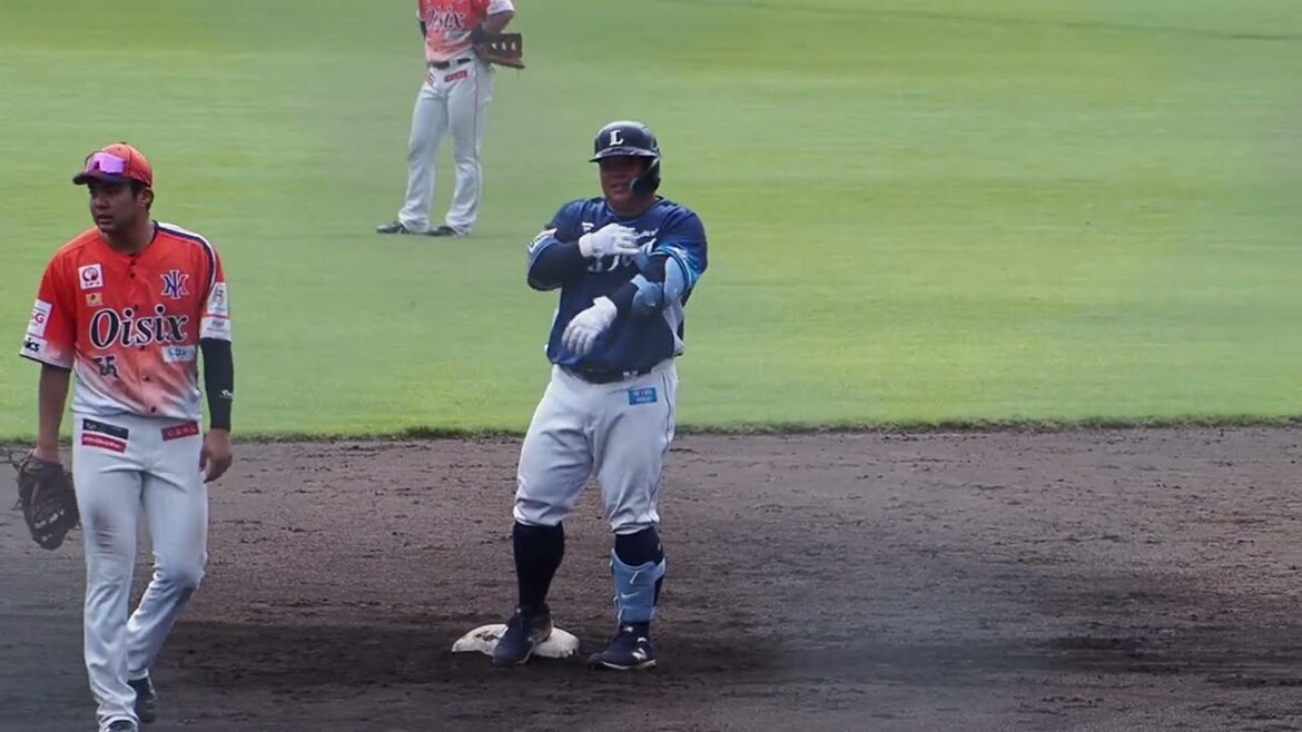 2024.07.28 オイシックス新潟-埼玉西武(柏崎市佐藤池野球場) 渡部健人 打席シーン