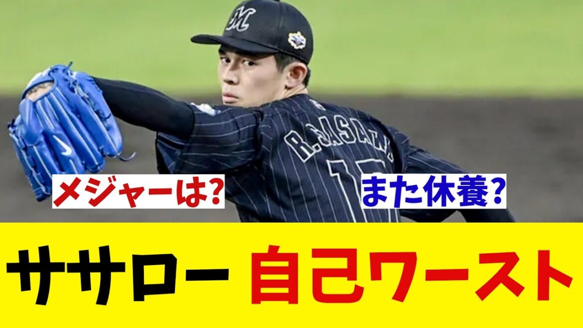ロッテ・佐々木郎希　自己ワースト・・・【野球情報】【2ch 5ch】【なんJ なんG反応】【野球スレ】