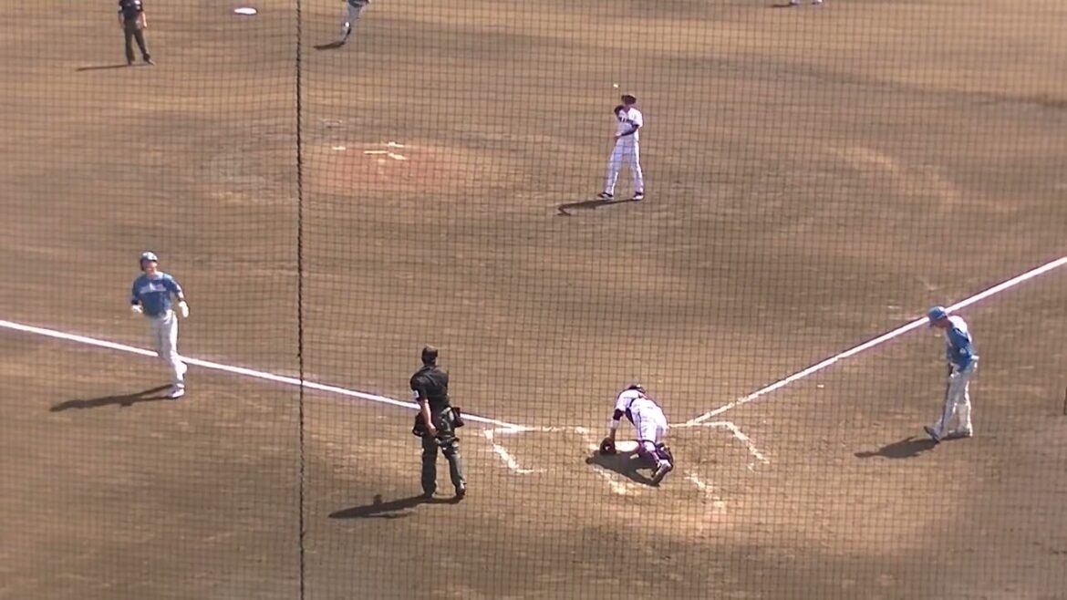 満塁のピンチを切り抜ける又木鉄平〜日ハム古川裕大をセカンドゴロ（読売ジャイアンツ対 日本ハムファイターズ 2軍戦2024年4月16日）