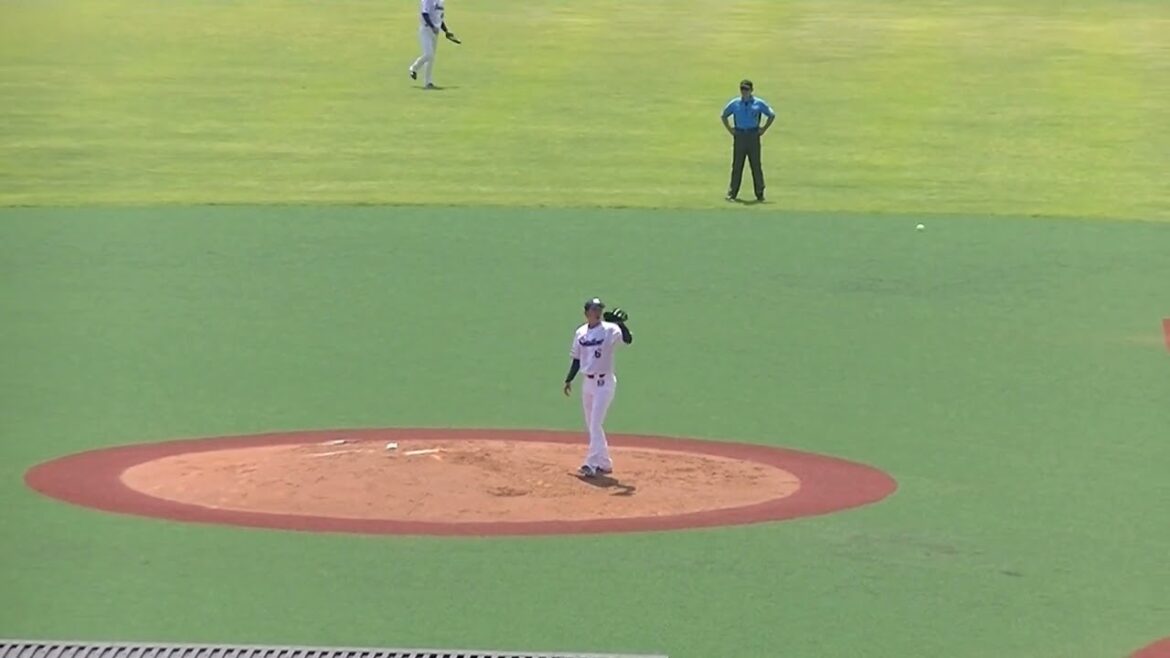 【野球選手フォーム集】ヤクルト原樹理の投球フォーム（2024年6月14日 ヤクルトスワローズ対 日本ハムファイターズ）