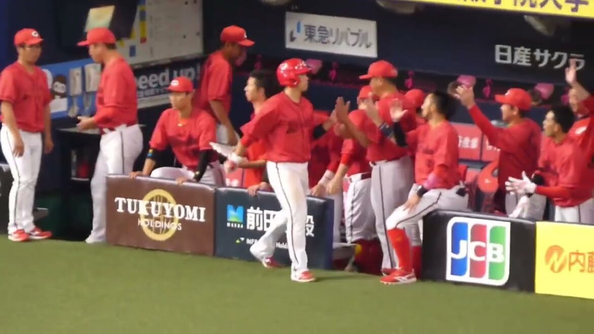 2回、林晃汰のなんでもないサードゴロを阪神佐藤輝が悪送球、カープ先制！2024年8月9日