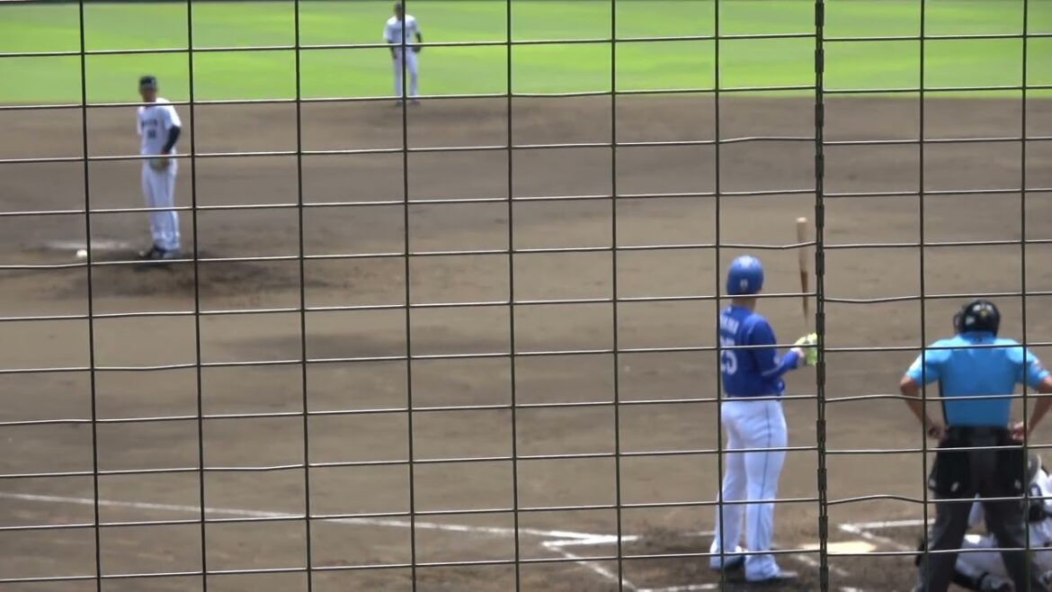 中日ドラゴンズ 石川昴弥選手 第1打席 ショートゴロ VS くふうハヤテベンチャーズ 木下幹也投手 2024/8/2 愛鷹球場