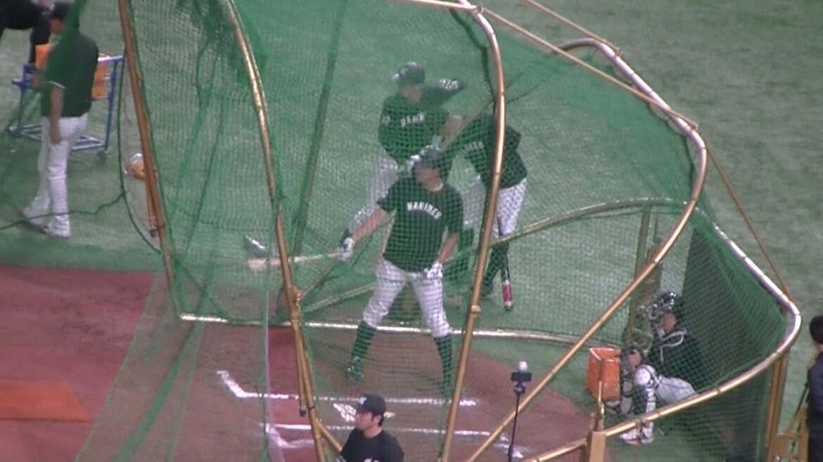 安田尚憲のフリーバッティング【読売ジャイアンツ対千葉ロッテマリーンズ2024年6月4日】