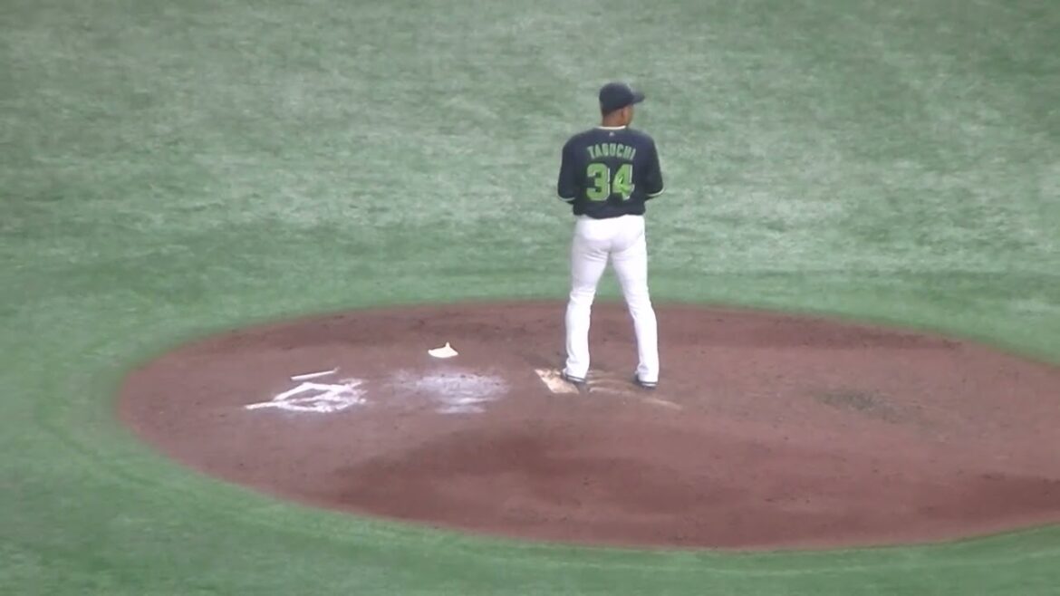 【野球選手フォーム集】田口麗斗の投球フォーム（2024年8月3日読売ジャイアンツ対ヤクルトスワローズ）