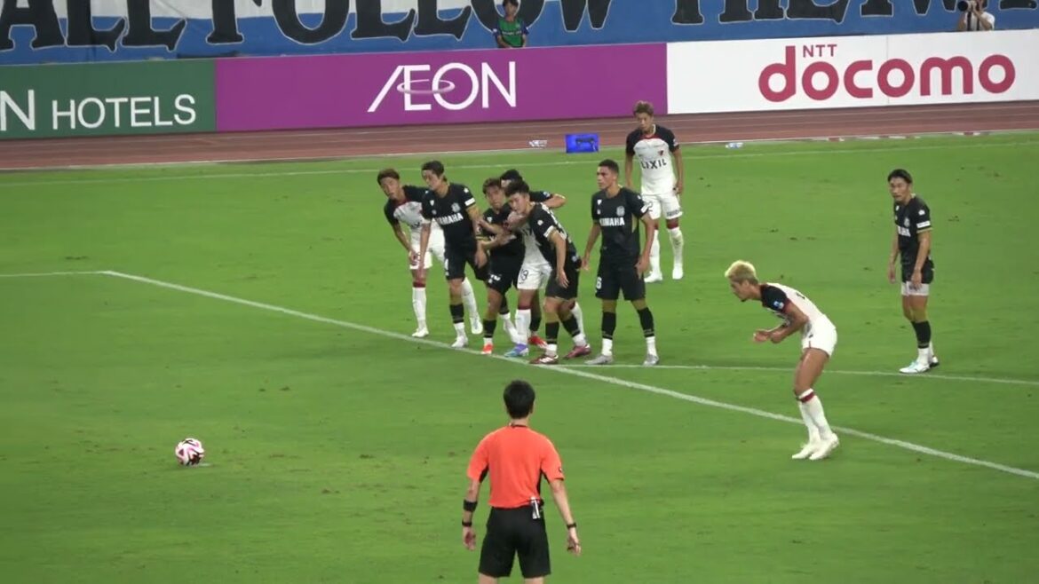 鹿島アントラーズ 鈴木優磨選手が先制ゴールとなるPKを決める VS ジュビロ磐田 2024/8/11 J1リーグ 第26節 エコパスタジアム