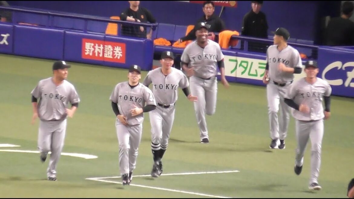 ナゴヤドーム最終戦で最後の挨拶！巨人中継ぎ陣は走って登場！バルドナード投手は嬉しそうな笑顔！