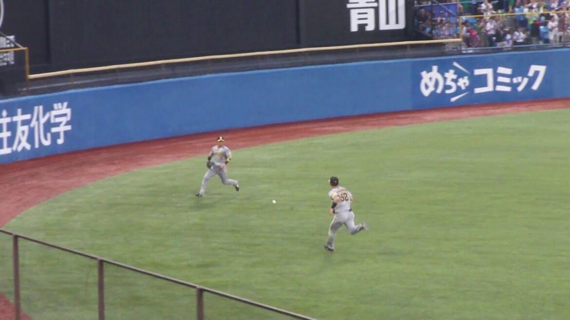 ヤクルト 長岡秀樹 ツーベースヒット　ヤクルト vs 阪神　2024年8月6日(火) 神宮球場