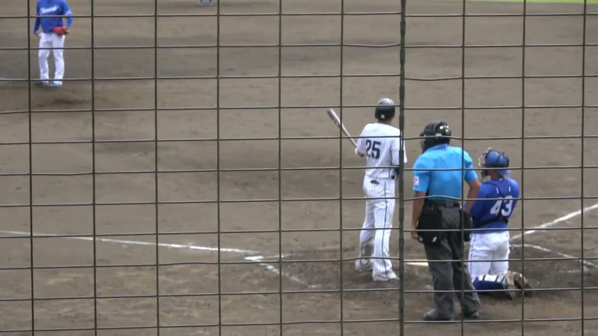 くふうハヤテベンチャーズ 折下光輝選手 第4打席 空振り三振 VS 中日ドラゴンズ 田島慎二投手 2024/8/2 愛鷹球場