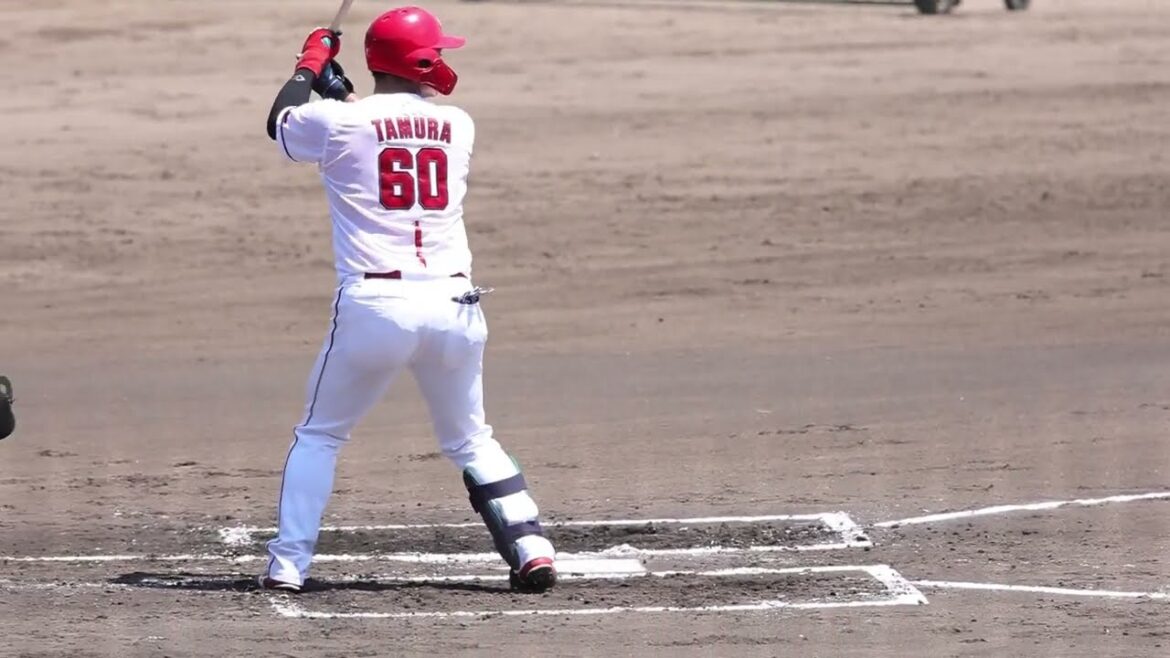 カープ二軍情報 田村俊介4番⚾2回ソロホームラン 対はやて 2024.8.13 カープ二軍情報 田村俊介4番⚾2回ソロホームラン 対はやて 2024.8.13