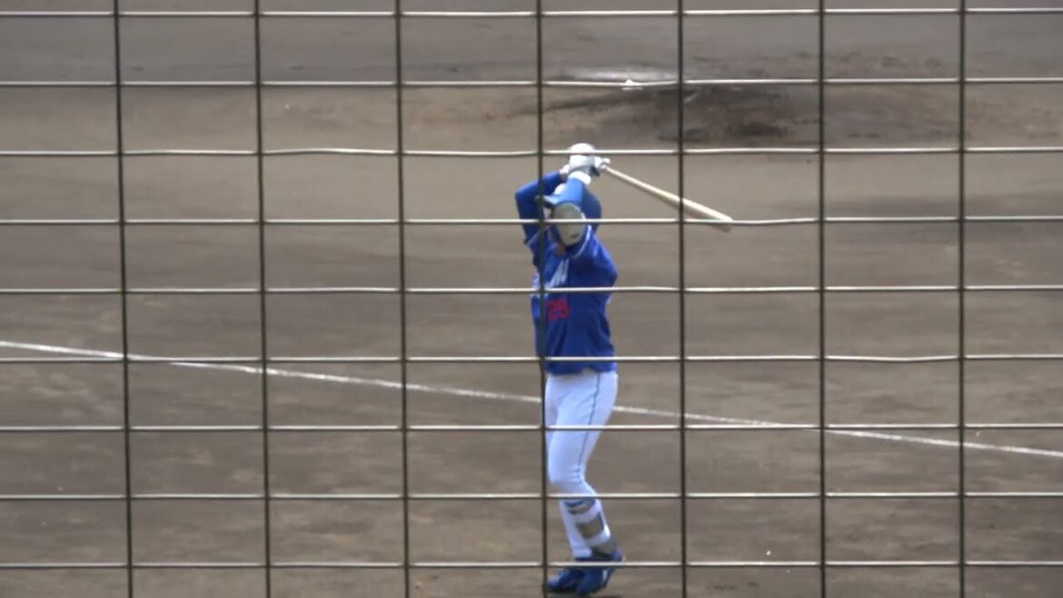 中日ドラゴンズ 辻本倫太郎選手 第1打席 ファーストファールフライ VS くふうハヤテベンチャーズ 木下幹也投手 2024/8/2 愛鷹球場