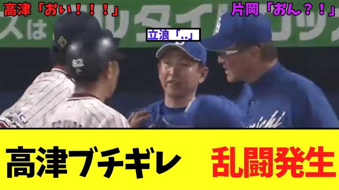 【悲報】中日VSヤクルトで乱闘発生　高津監督超ブチギレ！