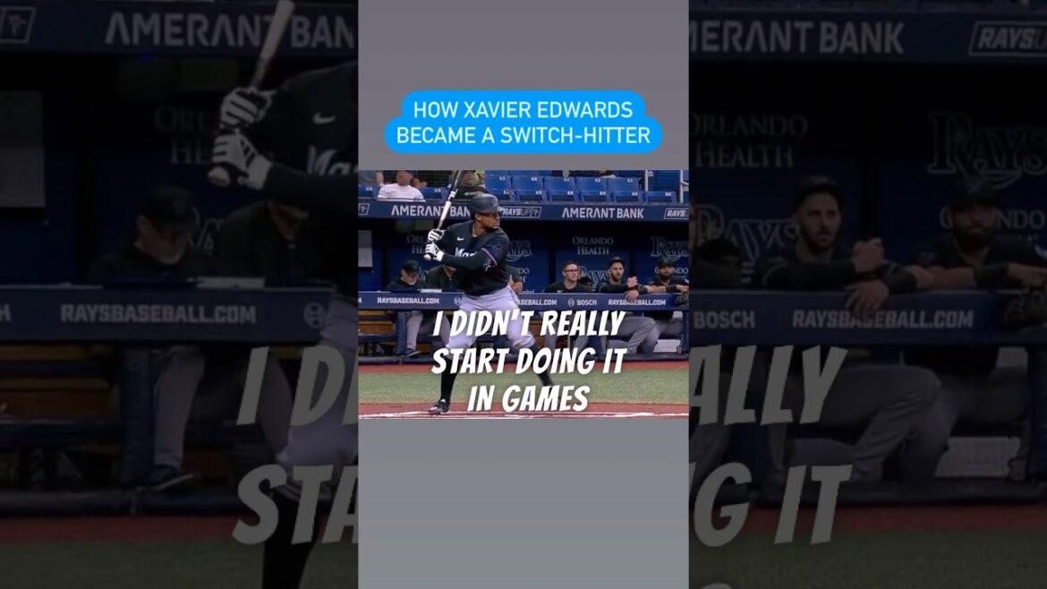 Xavier Edwards Tells His Switch-Hitting Origin Story