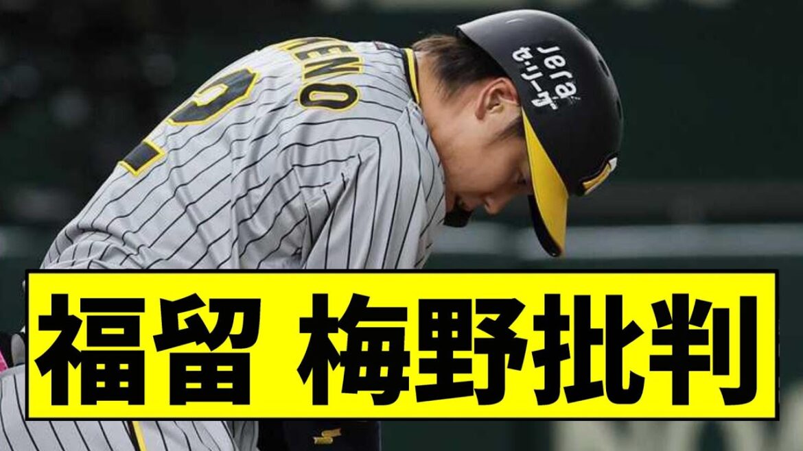 【阪神】福留が梅野批判ｗｗｗｗｗｗｗｗｗｗｗ【2chスレ】