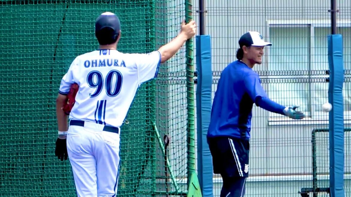 調整中の大和元気そう！ dockでロングティ！ 横浜DeNAベイスターズ 2024/8/13