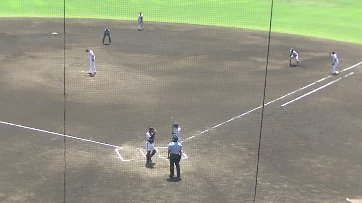 小沼健太ヒットを2本打たれピンチ（ 読売ジャイアンツ3軍 対 東海大 2024年8月12日）